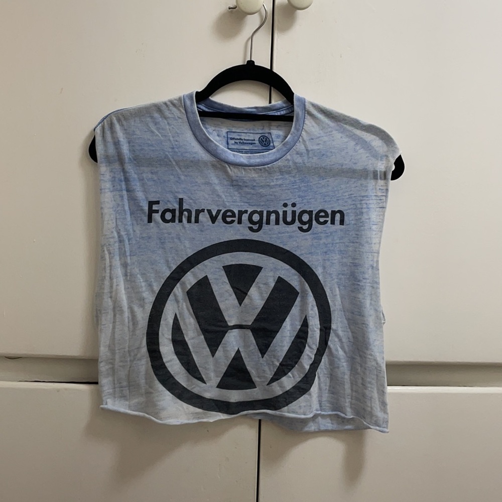 Blue Volkswagen Crop Top